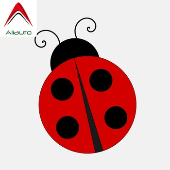 Aliauto Ustvarjalne Insektov Ladybug Živali Nalepke PVC Avtomobilskih motorno kolo, Avto Nalepke, Odsevni Dekoracijo Dodatki,14 cm,*10 cm