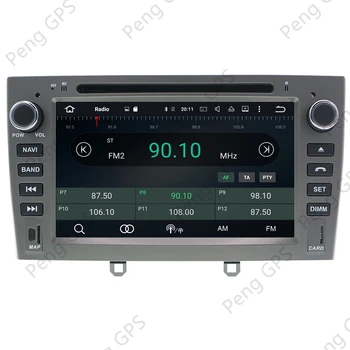 Android 10.0 CD Predvajalnik DVD-jev Za Peugeot 308 2007-2013 Za 408 2011-2017 Večpredstavnostna glavne enote GPS Navigacija Radio Carpla DSP PX6