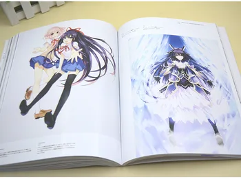 Anime DATUM LIVE Art Book Yatogami Tohka Yoshino Kurumi Izayoi Fanart Katalog Brošure, Ilustracije Artbook Album Sliko Darilo
