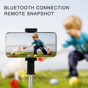 ANMONE 3 V 1 Bluetooth Selfie Palico Stojalo Za Telefon Imetnik 70 cm iz Nerjavečega Jekla, Nastavek za Stojalo Za Huawei Xiaomi Mobilni Nosilec