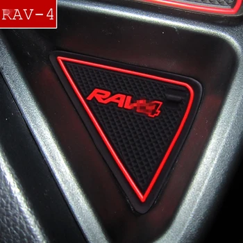 Anti-Slip Vrata Reže Mat Gume Železnica za Toyota RAV4 2016 2017 2018 Facelift XA40 RAV 4 Hibridni Dodatki Avto Nalepke Styling