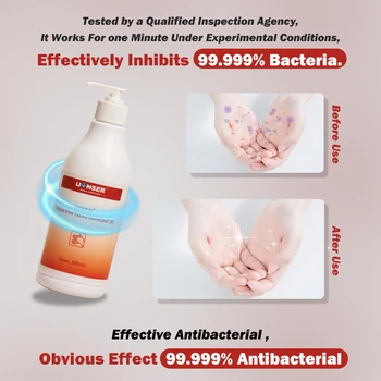 Antiseptične Hand Sanitizer 80% Alkohola Desinfection Strani Tekočina Za Gospodinjstvo, Bolnišnice 3bottles 500 ml/steklenice