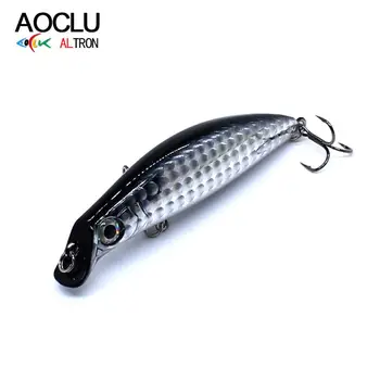 AOCLU wobblers Super Kakovosti 6 kos/veliko 75 mm 6.5 g Težko Vabe Pisanec Crankbait Fishing lure Bas Sveže Slano vodo reševanje