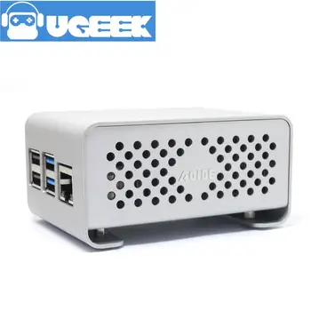 Aoide UGEEK DAC II Hi-fi Zvočne Kartice+Raspberry Pi 4 Model B(1 gb RAM-a)+Alu Ohišje Kit|ES9018K2M|384 kHz/32-bit|DSD format|4B