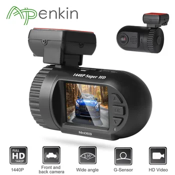 Arpenkin Mini 0809 nadgradnjo mini0805 Dash Cam Avto DVR Kamero Super HD 1440P Diktafon Zaznavanje Gibanja G-senzor GPS Logger DVR