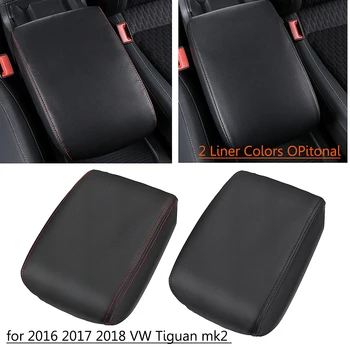 Avto Sedež sredinski Konzoli Armrest Polje Blazine Kritje PU Usnje za Volkswagen VW Tiguan MK2 2016 2017 2018 Avto Styling Dodatki