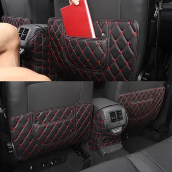 Avto zadnjem Sedežu Armrest Polje Anti-Kick Pad Anti-Umazano Zaščitna Ploščica Kritje Za Volkswagen VW T-Roc T Roc 2017 2018 2019 2020 2021