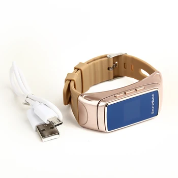 Bluetooth Smart Pas Srčnega utripa Šport za zdravje zapestnica ura z predvajalnikom in bluetooth slušalke za Sprejem Klicev Pametno Gledati