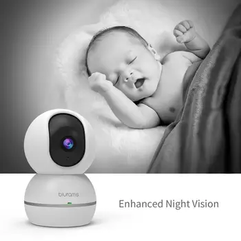 Blurams 1080p Dome Varnostna Kamera Home Security Nadzor Pet Cam za Dom/Office/Baby/Varuška/Pet Monitor