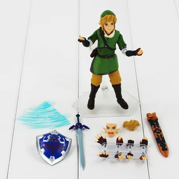 Bojevnik figuric Povezavo Fant z Kokiri Skyward Meč, Ščit Anime Model, Igrače, Darila za Rojstni dan