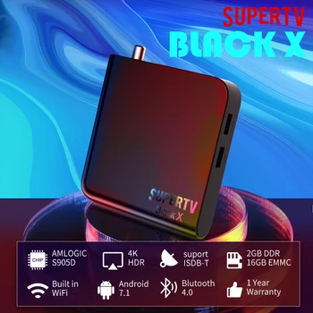 Brasil Supertv Black X Box HD 4K Android TV Box Podpira ISDB-T Jeza 2G 16G Brasil Smart Tv Box portugalski Sprejemnik Supertv