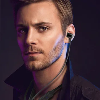 Brezžične Slušalke Dvorani Magnetno Absorbira Stikalo Neckband Gibljejo Bluetooth Slušalke Mikrofon za Mobilni Telefon