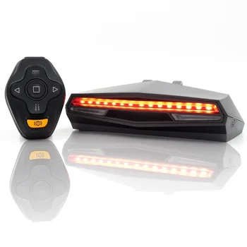 Brezžični Kolo Rep Svetlobe Smart USB Polnilna luč kolo Kolesarska Oprema Remote Turn led Izposoja Zadnje Luči laserski Signal