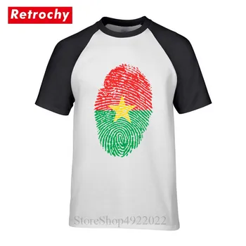 Burkina Faso Zastavo Prstnih Moške Tshirt Velik obseg Nacionalnih Dan T-shirt očetovski Dan T Shirt Novo Darilo za Rojstni dan Tee Unisex Majica