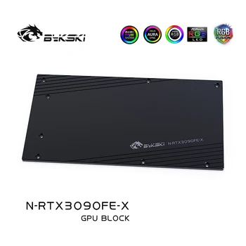 Bykski N-RTX3080FE-X GPU Vodni Hladilni Blok za Ustanovitelji RTX 3080 z Backplate