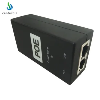 Centechia 48V 0.5 A 24W Namizje Moč POE Injektor 10/100Mbps Ethernet Adapter Nadzor, IP kamere, IP Telefoni