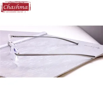 Chashma Zlitine Obravnavi Očala Super Kakovosti Rimless Recept Očala Okvir Obravnavi Očala