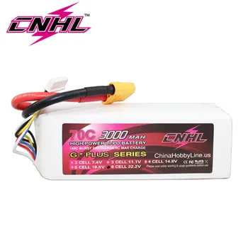 CNHL 3000mAh 6S 22.2 V 70C Lipo Baterije