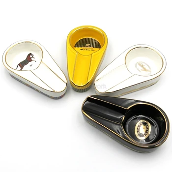 COHIBA Travel Mini 1 Imetnika Kajenje Orodje Keramični Pepelnik Antislip Žep Cigar, Cigaret Za Avto in Pisarniške & Domov Pepelnik