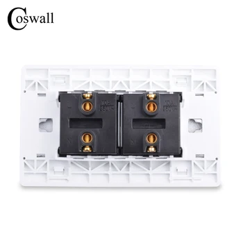 COSWALL EU/ZDA Universal Plug Preprost Stil Zidno Električno Vtičnico Multi-funkcijo 4 Luknjo Vtičnica Z Otrokom Zaščitna Vrata