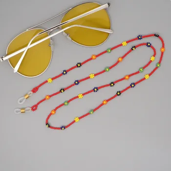 Cvet kroglice ročno beaded očala verige za obešanje vratu nosilec traku nakit dekoracijo verige verige vrvica za opaljivanje tega