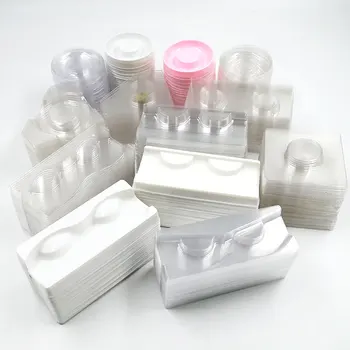 Debelo 100/paket jasno, lash plastični pladnji mink trepalnice imetnik trepalnic pladenj za trepalnic embalaža polje kvadratnih primeru