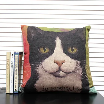 Debelo! Črnilo mačka Risanka blazino blazine pokrov Perilo, Prevleke za Avto Office Home Decor Kavč, blazine 45*45 cm