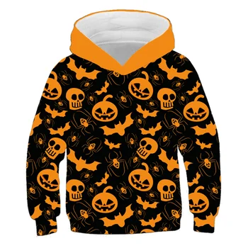 Dekliška Oblačila Halloween Majica Za Baby Fantje, Otroci Hoodies Oblačila Otrok Puloverju Trenirko Ulične Grozo Umetnosti Pulover