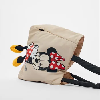 Disney mickey miške Minnie Potovalni Torbici Plenic Nepremočljiva Porodniškega Velike Zmogljivosti Nappy Vrečko Baby Shranjevanje Darilo