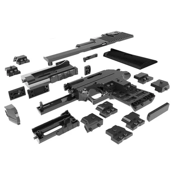 DIY M4A1 Karabin Blok Pištolo kul Orožja Model Bloki Sestavljeni igrače Opeke, Bloki za Dečke Prostem Igranje Igre