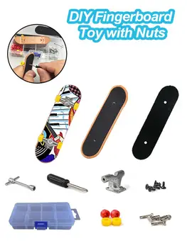 DIY Mini Prst Rolkanje Fingerboard Nastavite Zabavno Skate Deske Mini Igrače Za Otroke, Fantje, Otroci Darila