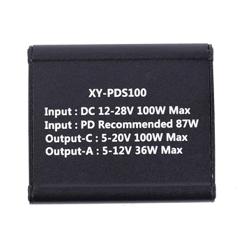 Dvojno Polnjenje prek kabla USB Modul 20V 5A 100W Napetost Pretvornika Tip-C QC2/QC3/FCP/SCP/PPS/LVDC/PE1.1/PE2.1/PD Polnjenje Protokola
