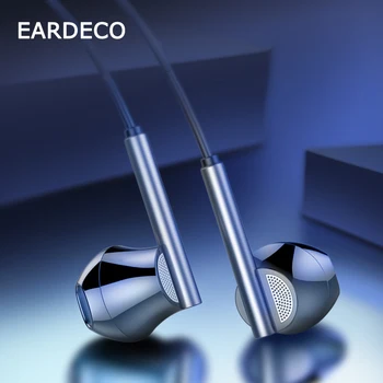 EARDECO Gaming Žične Slušalke Šport Bas Ušesnih Čepkov 3,5 mm Stereo Slušalke Dinamično Glasbo Hifi V Uho Slušalke z Mikrofonom