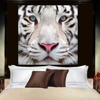 Embelish Brezplačna Dostava HD Tiskanja Platno Oljno sliko Za dnevno Sobo White Tiger Živali Wall Art Slike Doma Dekor Plakati