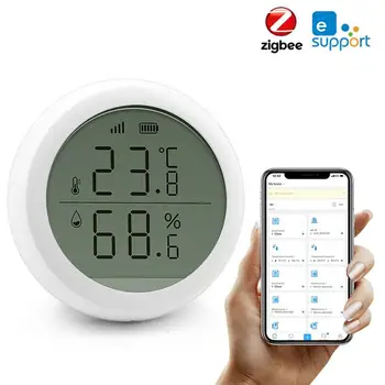 EWelink Zigbee Pametni Dom Brezžični Senzor Temperature Avtomatizacijo Doma Scene Varnostni Alarm Temperatura Vlažnost Detektor