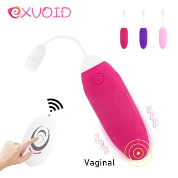 EXVOID Brezžični Jajca Vibrator Sex Igrača za Žensko G Spot Massager Silikonski Klitoris Stimulator Vibrating Bullet Daljinski upravljalnik