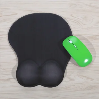 FFFAS 3D Mouse Pad Udobno Ergonomsko Oppai Vse Črno Igralec Zapestje Ostali Mousepad za Prenosni RAČUNALNIK