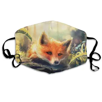 Fox Masko Za Prah, Za Enkratno Uporabo Stroj Usta Maske, Nastavljiv Toplo Masko Edinstven Pokrovček Filtri Blokiranja Cvetni Prah Onesnaževanja