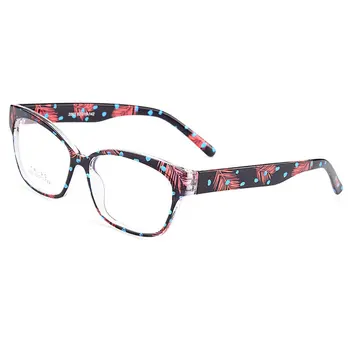 Gmei Optični Urltra-Lahka TR90 Polno Platišča Optična Očala Okvir S Cvetjem Žensk Plastičnih Kratkovidnost Presbyopia Očala M2063