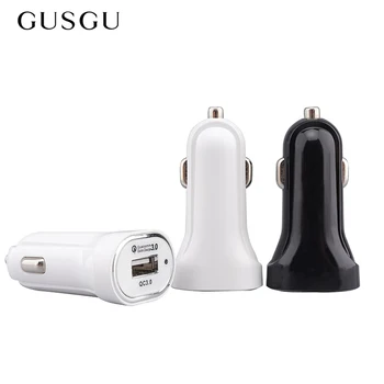 GUSGU Original Avto Polnilec za Hitro Polnjenje 3.0 5V/3A USB Avtomobilski Telefon, Polnilec 9V/12V 2A/1,5 A za Android iOS za iPhone, Samsung 7