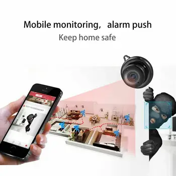 HD 720P V380 Brezžični WiFi IP Kamero App Hiden Webcam Home Security Night Vision Zaznavanje Gibanja Majhne CCTV Infrardeči