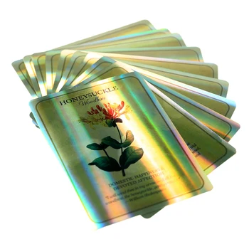 Holografski Oracle Tarot Kart Botanični Navdih Družabne Igre Za Odrasle In Otroke, Družino Igralnih Kart Čarovnice Stavka