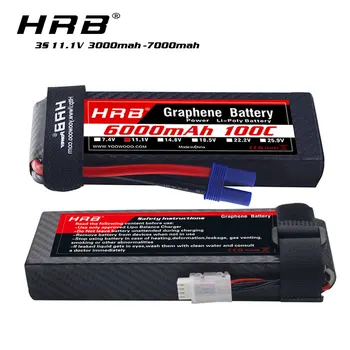 HRB Graphene Baterije 3S 11.1 V 5000mah 6000mah vs Lipo Baterije 6500mah 3300mah Za RC avto dirke Čoln, Letalo, brezpilotna letala, helikopter