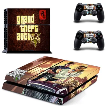 Igra Grand Theft Auto V GTA 5 PS4 Kože Nalepke, Nalepke Za Sony Konzole PlayStation 4 in 2 Krmilnikov PS4 Kože Nalepke Vinyl
