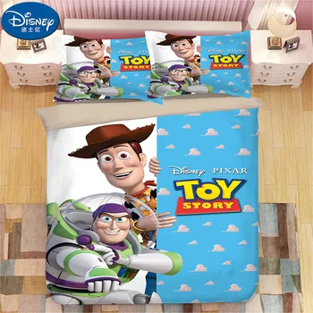 Igrača Zgodba Posteljnina Nabor Woody Buzz Lightyear Rjuhe Prevleke Pillowcases Igrača Zgodba otroci Risanka Tolažnik Kompleti Posteljnine posteljnina