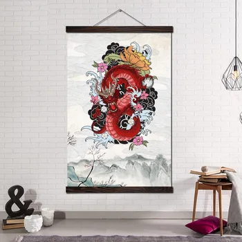 Japonska Art Moderne Stenske Umetnosti Tiskanja V Slikah In Plakat Poiščite Platno Slikarstvo Slika Domov Dekoracijo Kitajski Kolorit Zmaj