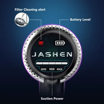 JASHEN V16 Akumulatorski sesalnik, 350W Močan Sesalna Palica Vakuumske Ultra-Tih-Ročni Akumulatorski Sesalniki Stenske