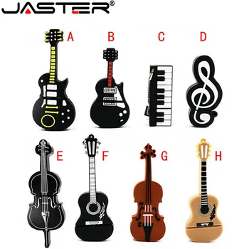 JASTER 8 stilov Glasbila Model USB flash drive pendrive 4 GB, 16GB 32GB 64GB pomnilnika, diska, violina, klavir, kitaro u stick