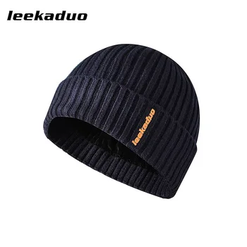 Jesen/zima novo odraslih kapa z vezenim flanging dome klobuk na prostem volne pletene klobuk hladno in toplo, udobno