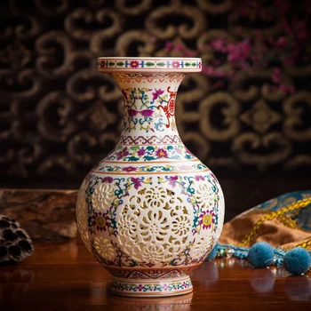 Jingdezhen Keramični Lepe Votlih Vaza Kitajski Starinsko Modra In Bela Vaza Doma Dekoracijo Obrti Okraski Tradicionalnih